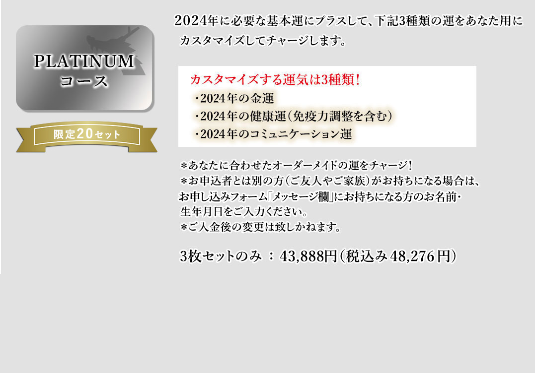PLATINUMコース